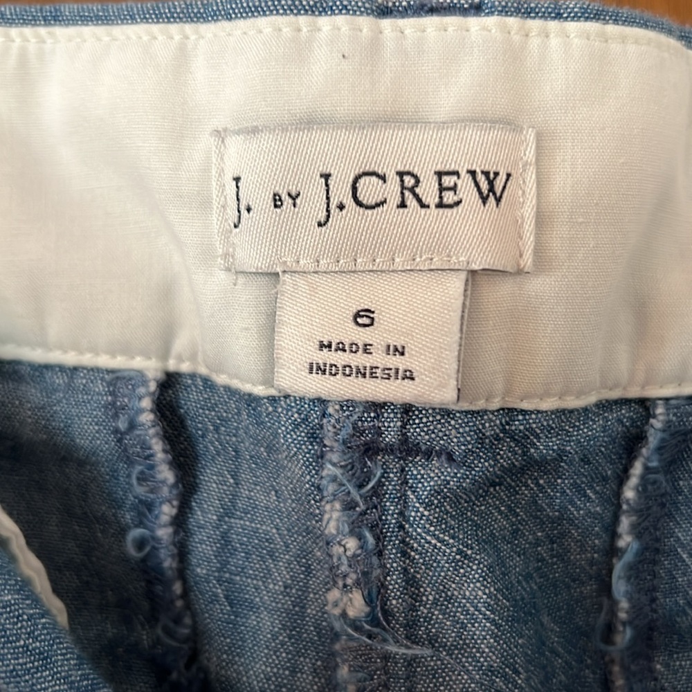 EUC J.Crew 100% Cotton High Waisted Shorts Size 6 - Picture 4 of 10